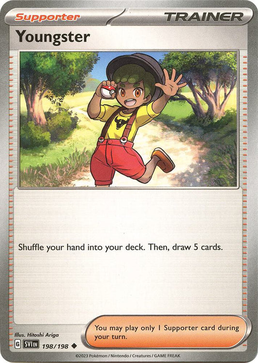 Youngster 198/198 Uncommon Scarlet & Violet Base Set Pokémon card