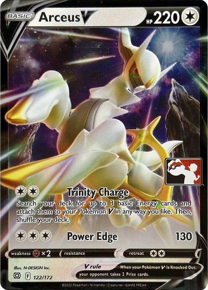 Arceus V - 122/172 122/172 Ultra Rare Prize Pack Series Cards Pokémon card