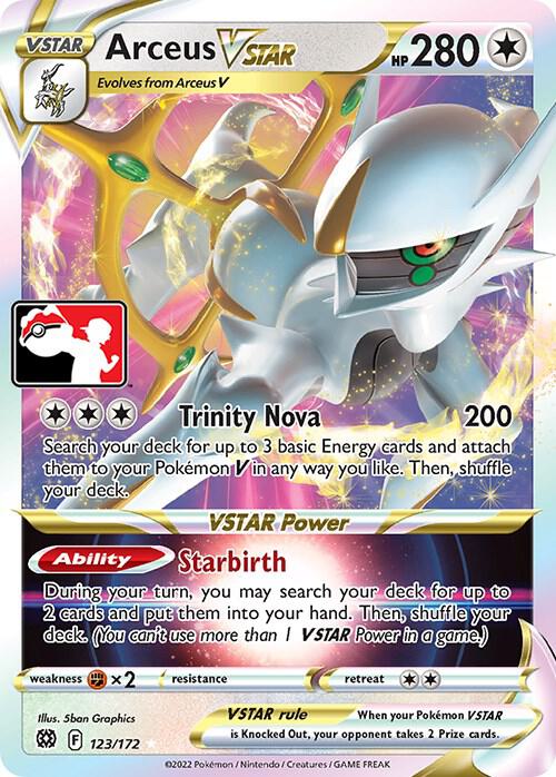 Arceus VSTAR - 123/172 Ultra Rare Prize Pack Series Cards