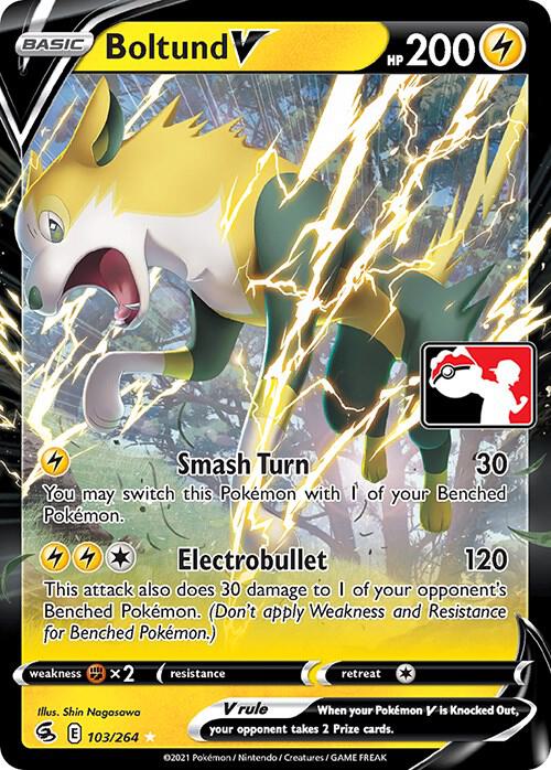 Boltund V - 103/264 103/264 Ultra Rare Prize Pack Series Cards Pokémon card