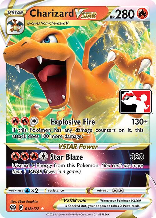 Charizard VSTAR - 018/172 018/172 Ultra Rare Prize Pack Series Cards Pokémon card