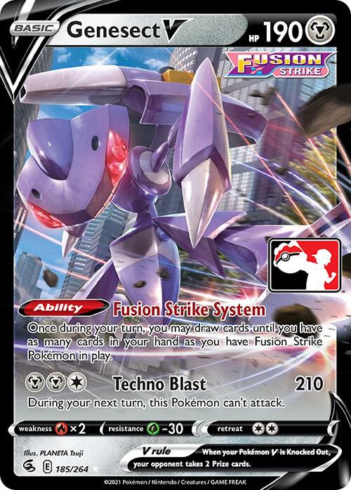 Genesect V - 185/264 Ultra Rare Prize Pack Series Cards