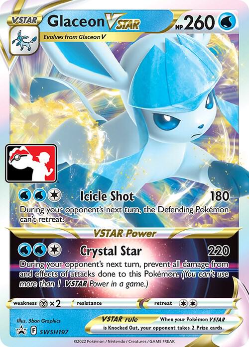 Glaceon VSTAR - SWSH197 Promo Prize Pack Series Cards