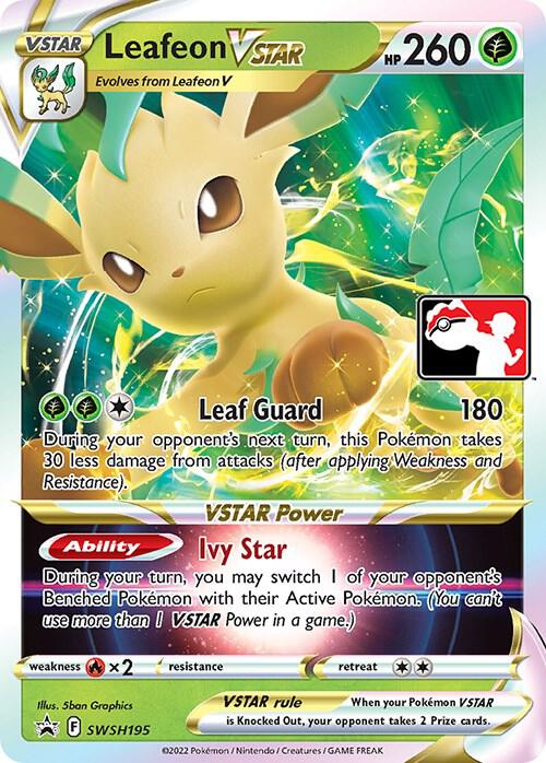 Leafeon VSTAR - SWSH195 SWSH195 Promo Prize Pack Series Cards Pokémon card