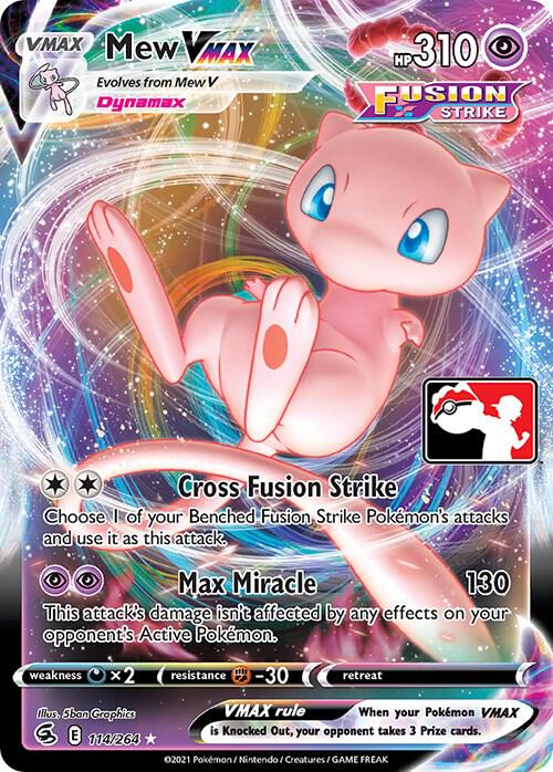 Mew VMAX - 114/264 Ultra Rare Prize Pack Series Cards