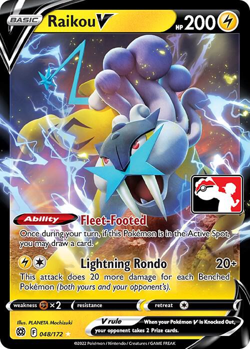 Raikou V - 048/172 048/172 Ultra Rare Prize Pack Series Cards Pokémon card