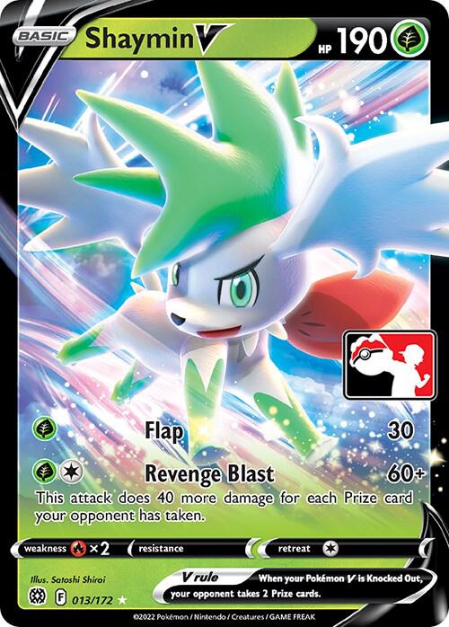 Shaymin V - 013/172 013/172 Ultra Rare Prize Pack Series Cards Pokémon card