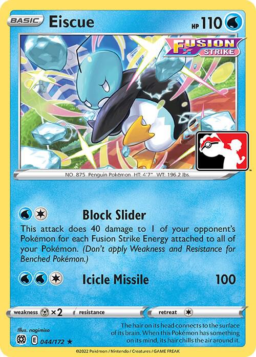 Eiscue 044/172 Rare Prize Pack Series Cards Pokémon card