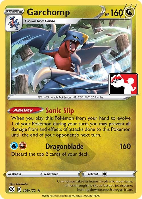 Garchomp - 109/172 109/172 Rare Prize Pack Series Cards Pokémon card