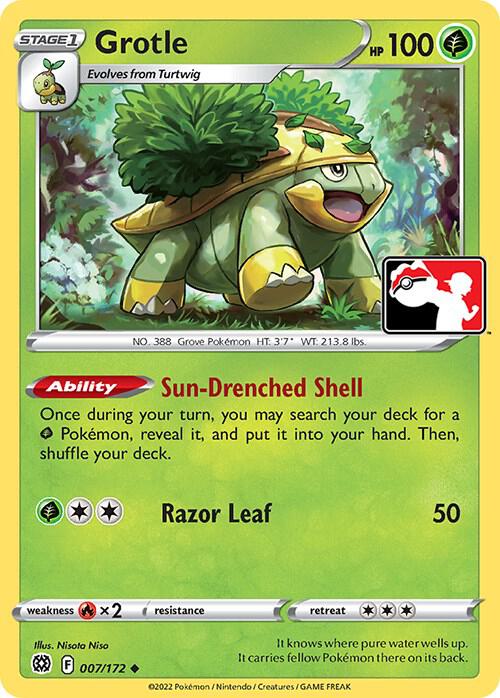Grotle - 007/172 007/172 Uncommon Prize Pack Series Cards Pokémon card