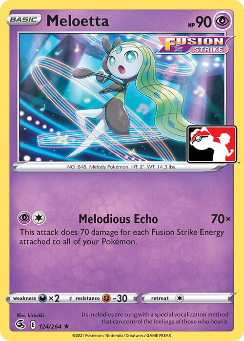 Meloetta - 124/264 124/264 Rare Prize Pack Series Cards Pokémon card