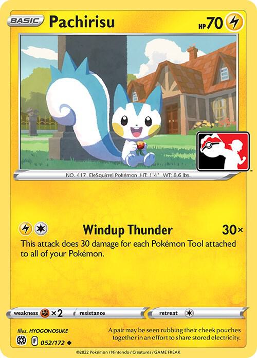 Pachirisu - 052/172 052/172 Uncommon Prize Pack Series Cards Pokémon card