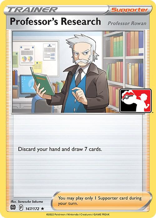Professor's Research [Professor Rowan] - 147/172 147/172 Rare Prize Pack Series Cards Pokémon card