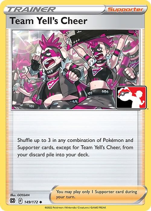 Team Yell's Cheer - 149/172 149/172 Uncommon Prize Pack Series Cards Pokémon card