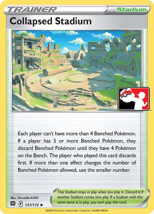 Collapsed Stadium - 137/172 137/172 Uncommon Prize Pack Series Cards Pokémon card