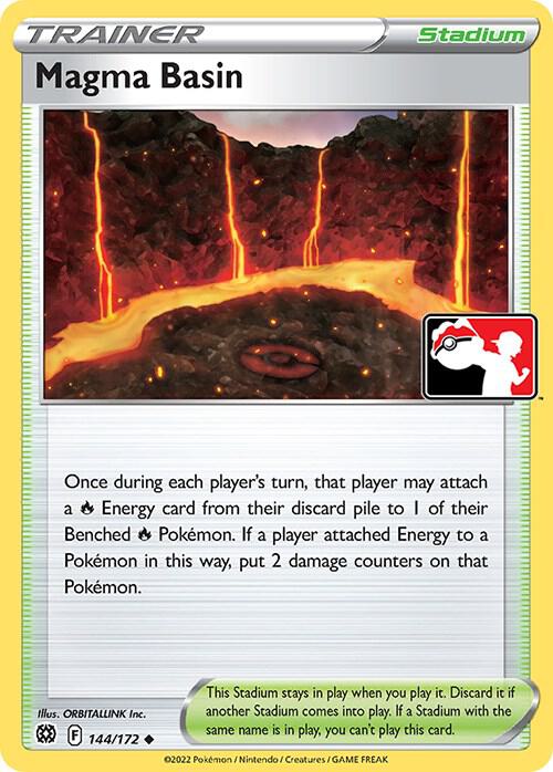 Magma Basin - 144/172 144/172 Uncommon Prize Pack Series Cards Pokémon card