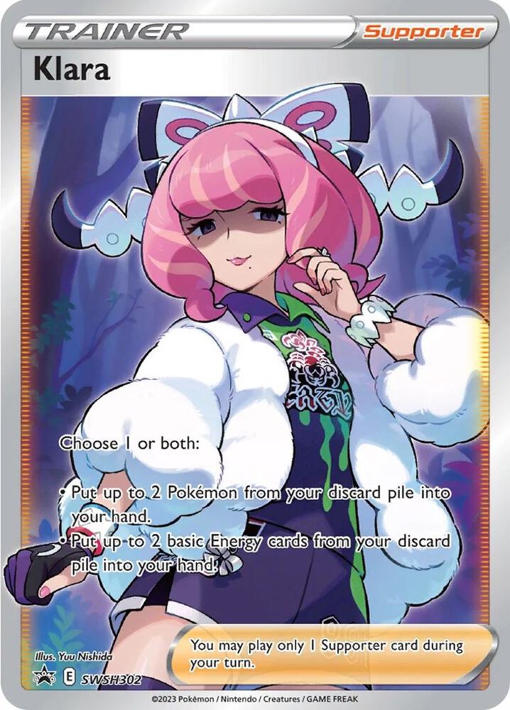 Klara (Full Art) - SWSH302 Ultra Rare SWSH: Sword & Shield Promo Cards