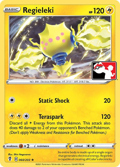Regieleki - 060/203 Rare Prize Pack Series Cards