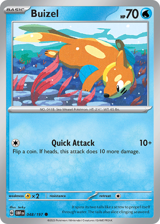 Buizel 048/197 Common Obsidian Flames