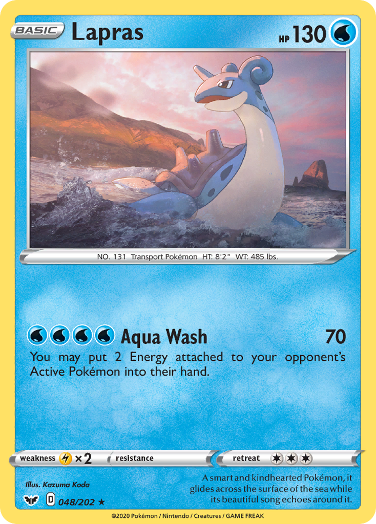 Lapras 048/202 Rare Sword & Shield