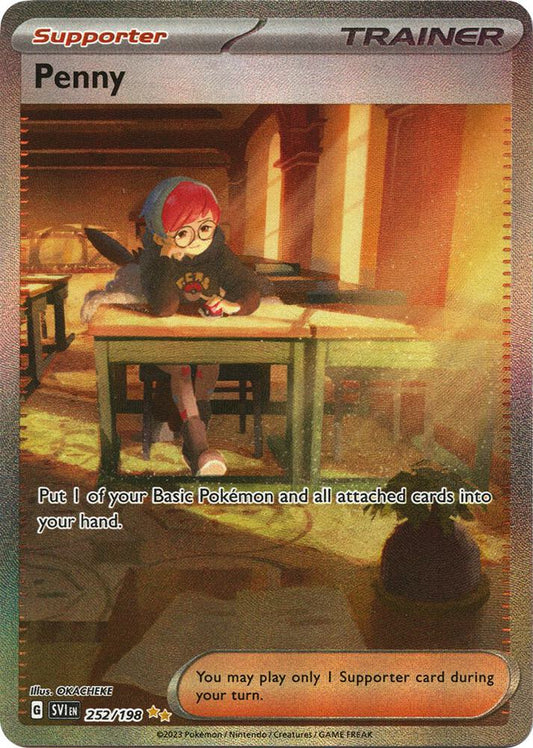 Penny - 252/198 252/198 Special Illustration Rare Scarlet & Violet Base Set Pokémon card