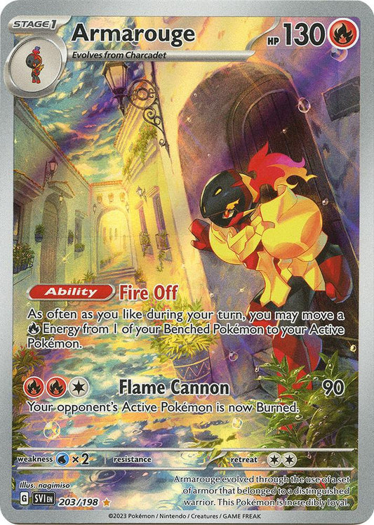 Armarouge - 203/198 203/198 Illustration Rare Scarlet & Violet Base Set Pokémon card