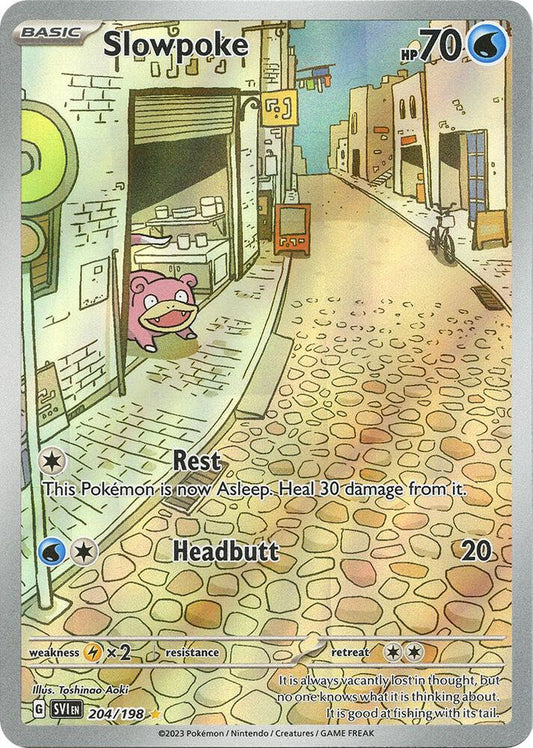 Slowpoke - 204/198 204/198 Illustration Rare Scarlet & Violet Base Set Pokémon card