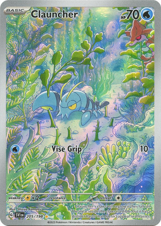 Clauncher - 205/198 205/198 Illustration Rare Scarlet & Violet Base Set Pokémon card