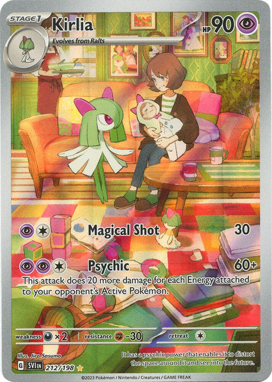 Kirlia - 212/198 212/198 Illustration Rare Scarlet & Violet Base Set Pokémon card