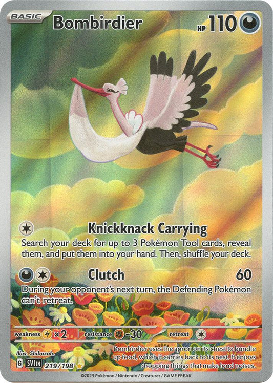 Bombirdier - 219/198 219/198 Illustration Rare Scarlet & Violet Base Set Pokémon card
