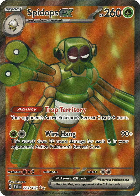 Spidops ex - 223/198 223/198 Ultra Rare Scarlet & Violet Base Set Pokémon card