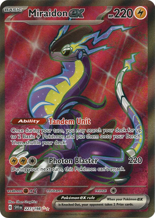 Miraidon ex - 227/198 227/198 Ultra Rare Scarlet & Violet Base Set Pokémon card