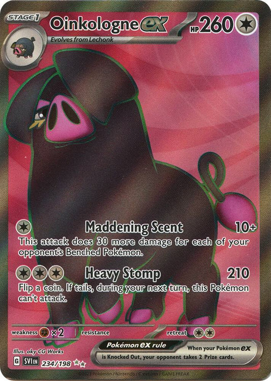 Oinkologne ex - 234/198 234/198 Ultra Rare Scarlet & Violet Base Set Pokémon card