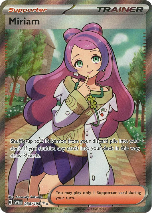 Miriam - 238/198 238/198 Ultra Rare Scarlet & Violet Base Set Pokémon card