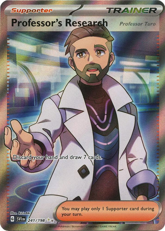 Professor's Research [Professor Turo] - 241/198 241/198 Ultra Rare Scarlet & Violet Base Set Pokémon card