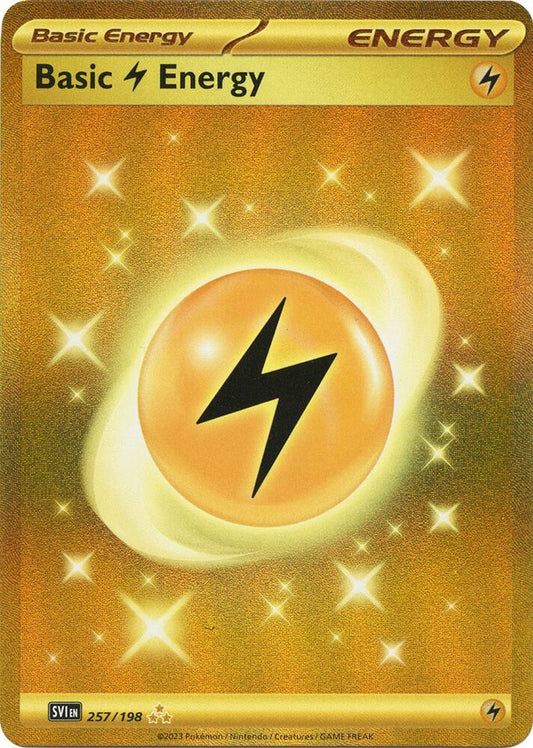Basic Lightning Energy - 257/198 257/198 Hyper Rare Scarlet & Violet Base Set Pokémon card