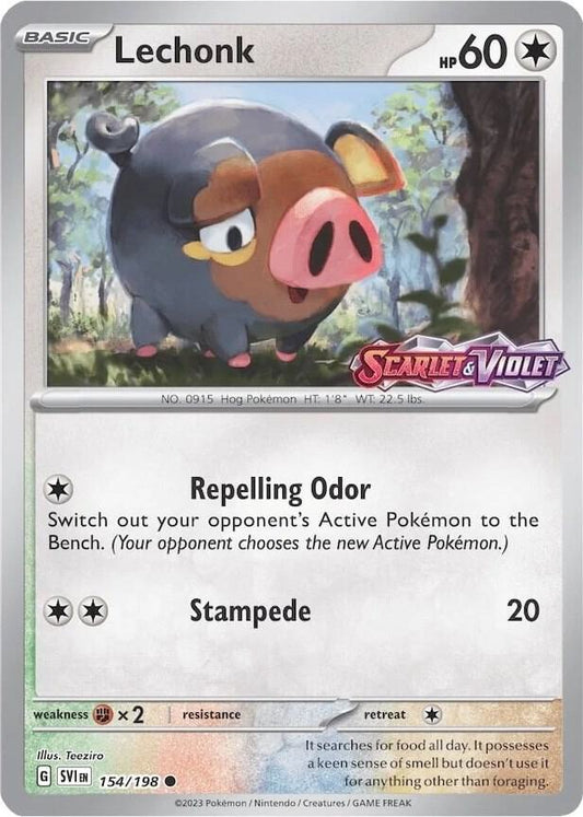 Lechonk - 154/198 (Store Promo) 154/198 Promo Miscellaneous Cards & Products Pokémon card