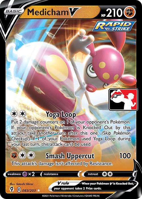 Medicham V - 083/203 083/203 Promo Prize Pack Series Cards Pokémon card