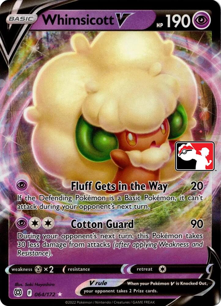 Whimsicott V - 064/172 064/172 Ultra Rare Prize Pack Series Cards Pokémon card