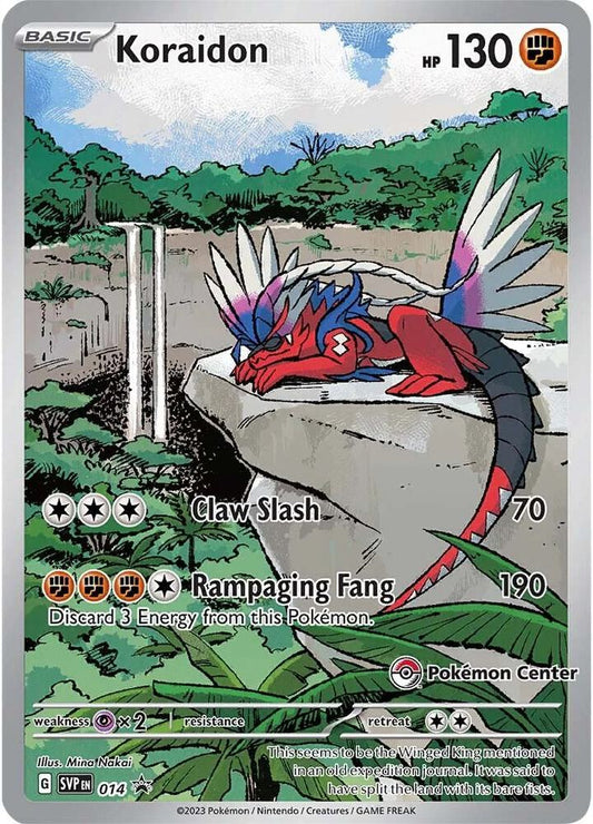 Koraidon - 014 (Pokemon Center Exclusive) 014 Promo Scarlet & Violet Promo Cards Pokémon card
