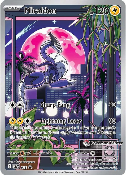 Miraidon - 013 (Pokemon Center Exclusive) - 013 Promo SV: Scarlet & Violet Promo Cards