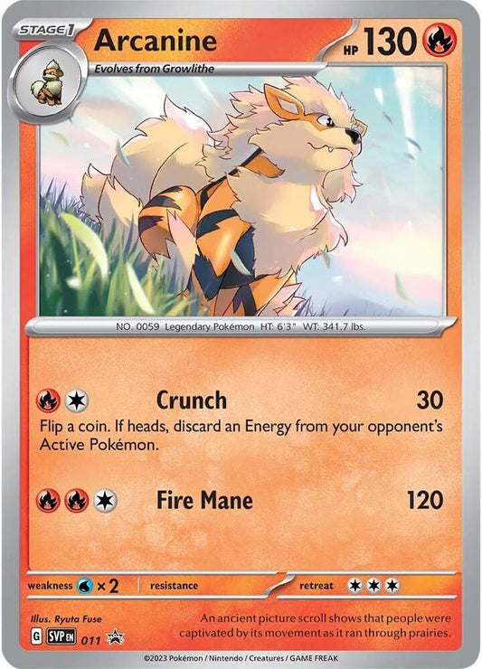 Arcanine - 011 - 011 Promo SV: Scarlet & Violet Promo Cards