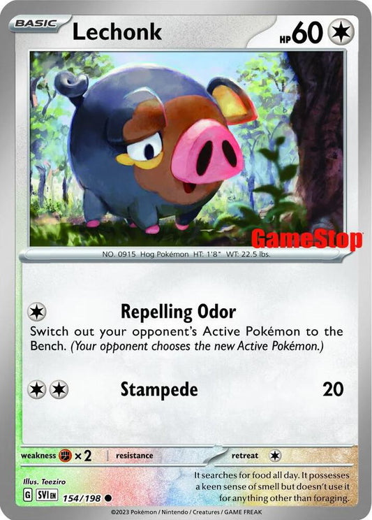 Lechonk - 154/198 (GameStop Promo) 154/198 Promo Miscellaneous Cards & Products Pokémon card