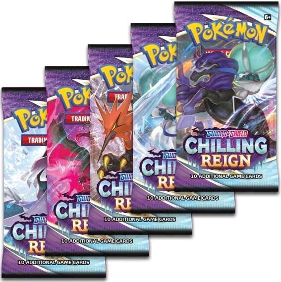 Chilling Reign Booster Pack Art Bundle [Set of 5] - SWSH06: Chilling Reign
