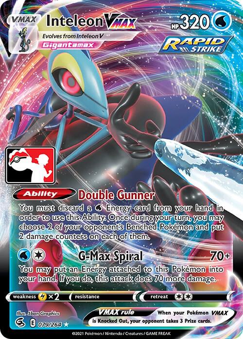 Inteleon VMAX - 079/264 079/264 Ultra Rare Prize Pack Series Cards Pokémon card