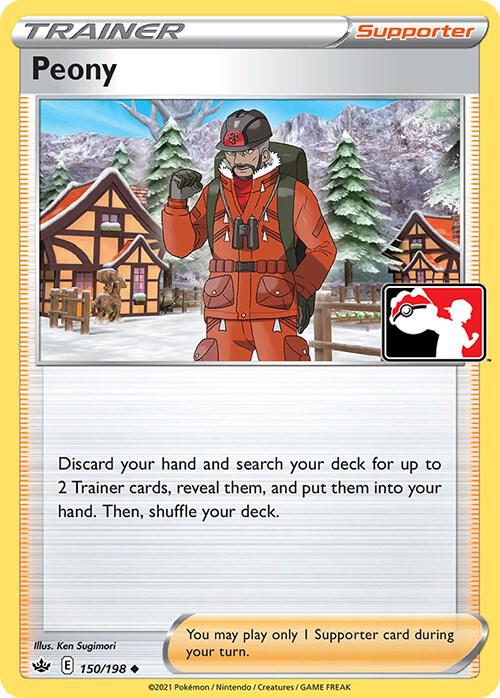Peony - 150/198 150/198 Uncommon Prize Pack Series Cards Pokémon card