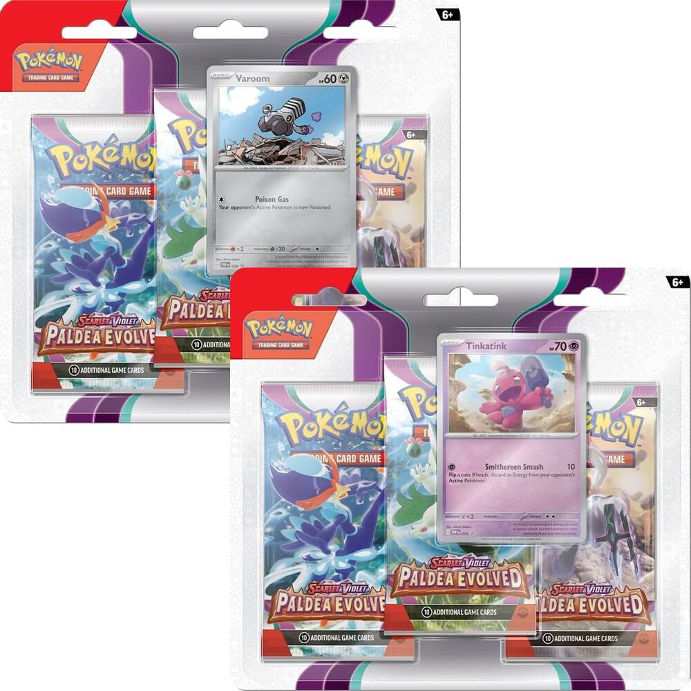 Paldea Evolved 3 Pack Blister [Set of 2] - SV02: Paldea Evolved