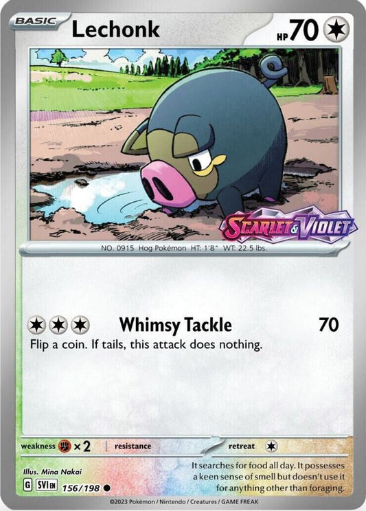 Lechonk - 156/198 (Best Buy Exclusive) 156/198 Common Miscellaneous Cards & Products Pokémon card