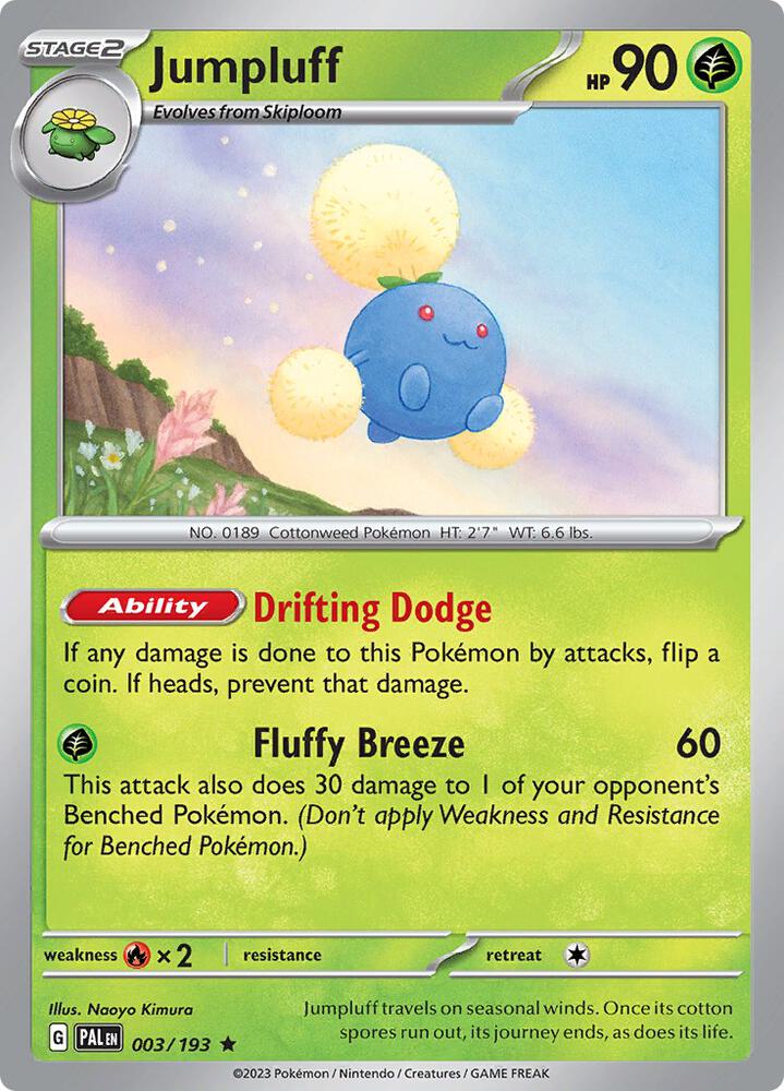 Jumpluff - 003/193 Rare SV02: Paldea Evolved