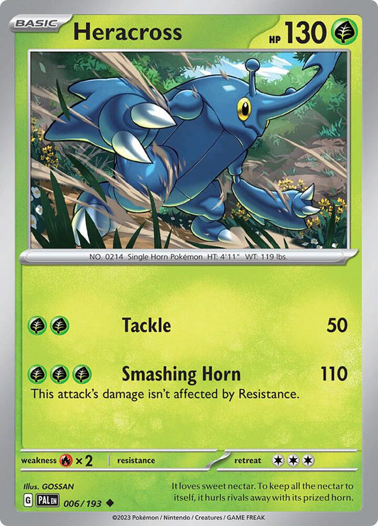 Heracross - 006/193 006/193 Uncommon Paldea Evolved Pokémon card
